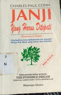 Image of Janji yang Harus Ditepati: Fenomena Keberhasilan Amway